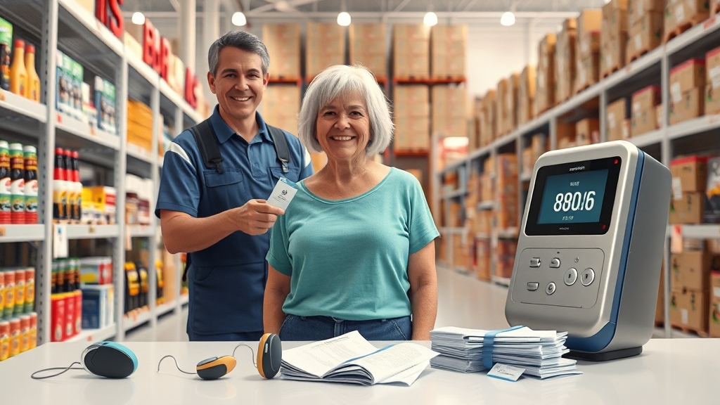 보청기 지원 신청 절차 (realistic 스타일)