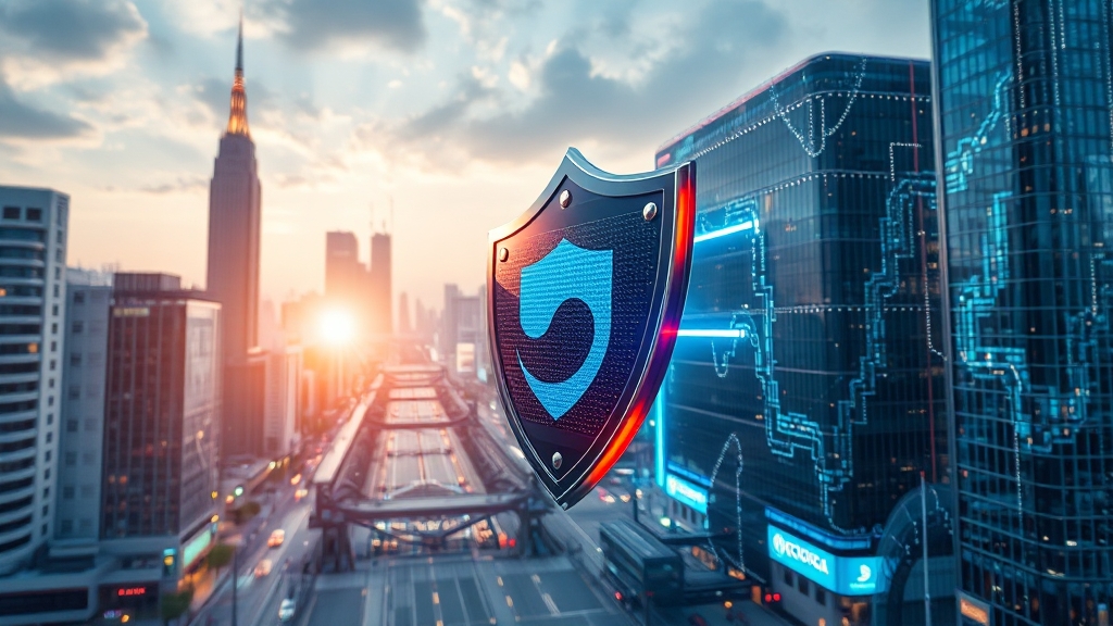 산업기술보호법 주요 내용 (realistic 스타일)