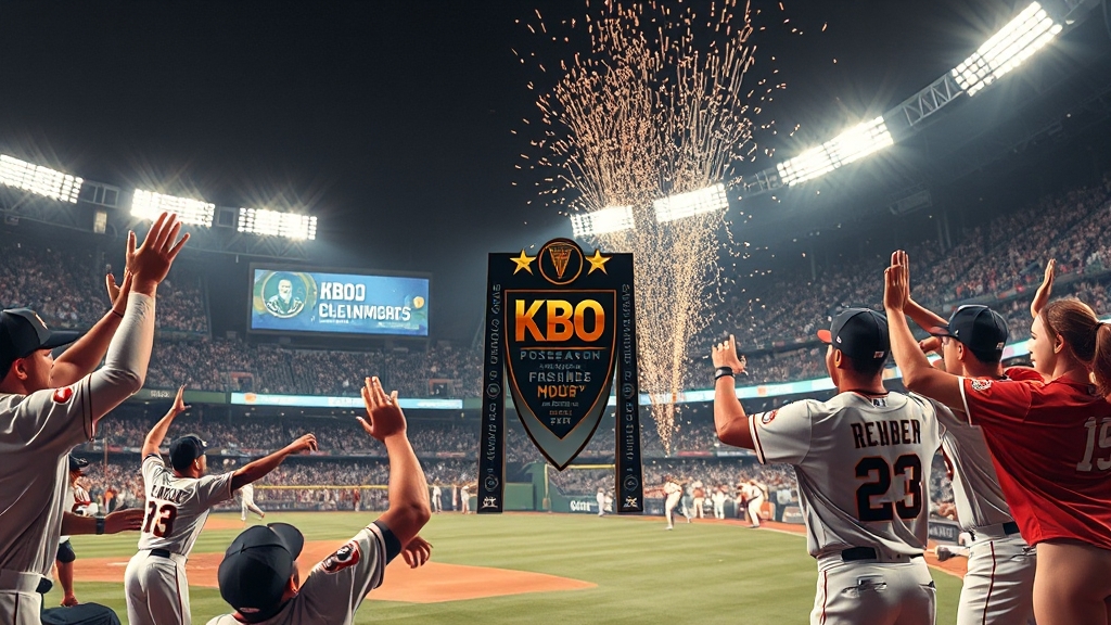 KBO 포스트시즌 일정 (realistic 스타일)