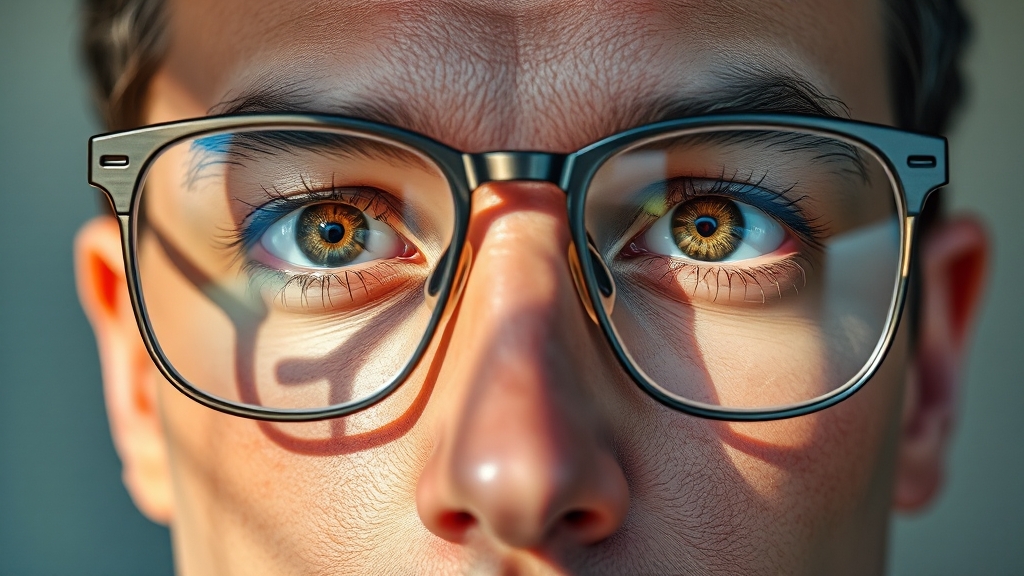 근시 vs 난시, 뭐가 다를까? (realistic 스타일)