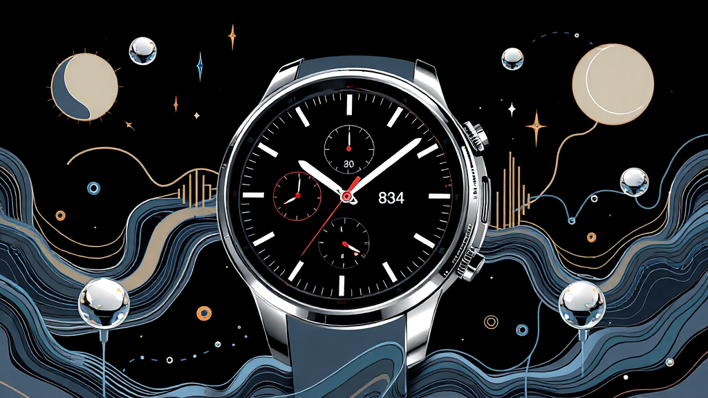 워치7 배터리 성능 및 효율 (illustration 스타일)