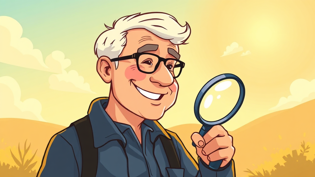 시니어 일자리 급여 (cartoon 스타일)