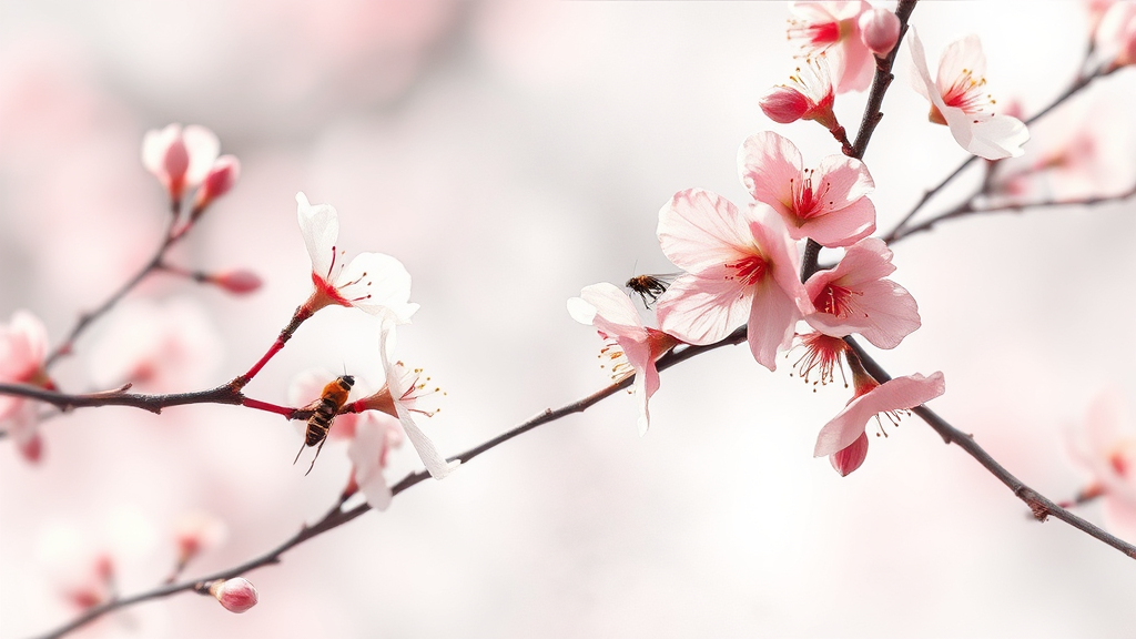 매화와 홍매화, 어떤 차이가 있을까? (watercolor 스타일)