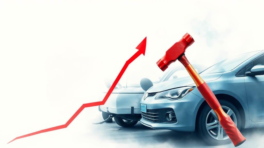 보험료 인상, 주 원인은? (watercolor 스타일)