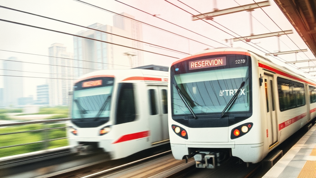 KTX vs SRT 예매 비교 (watercolor 스타일)