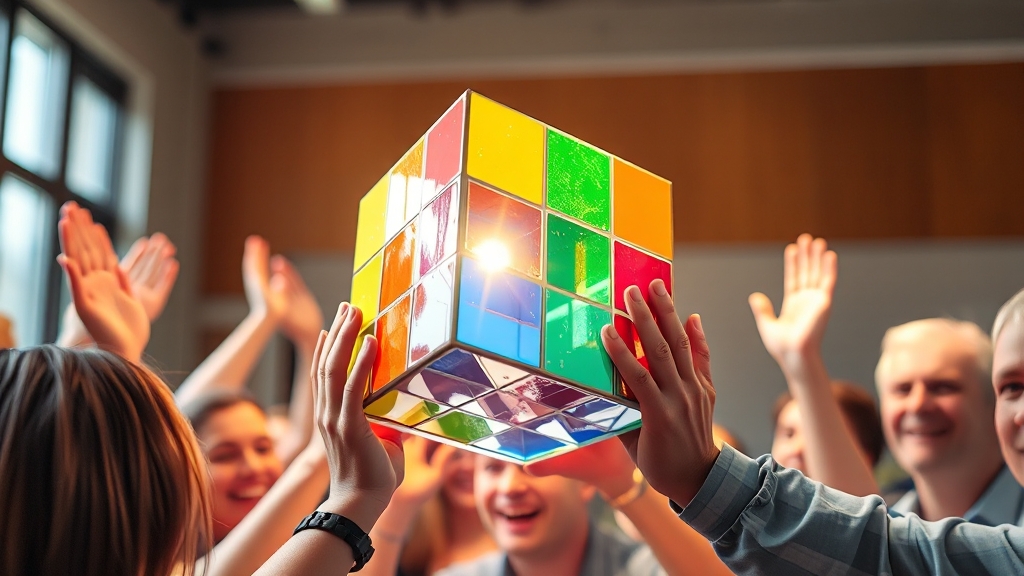 큐브, 이제 완성이에요! (realistic 스타일)