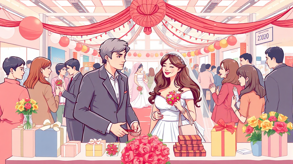 스드메부터 혼수까지, 웨딩박람회에서 똑똑하게 준비하기 (illustration 스타일)