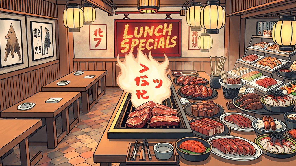 추천 메뉴와 가격대 (illustration 스타일)