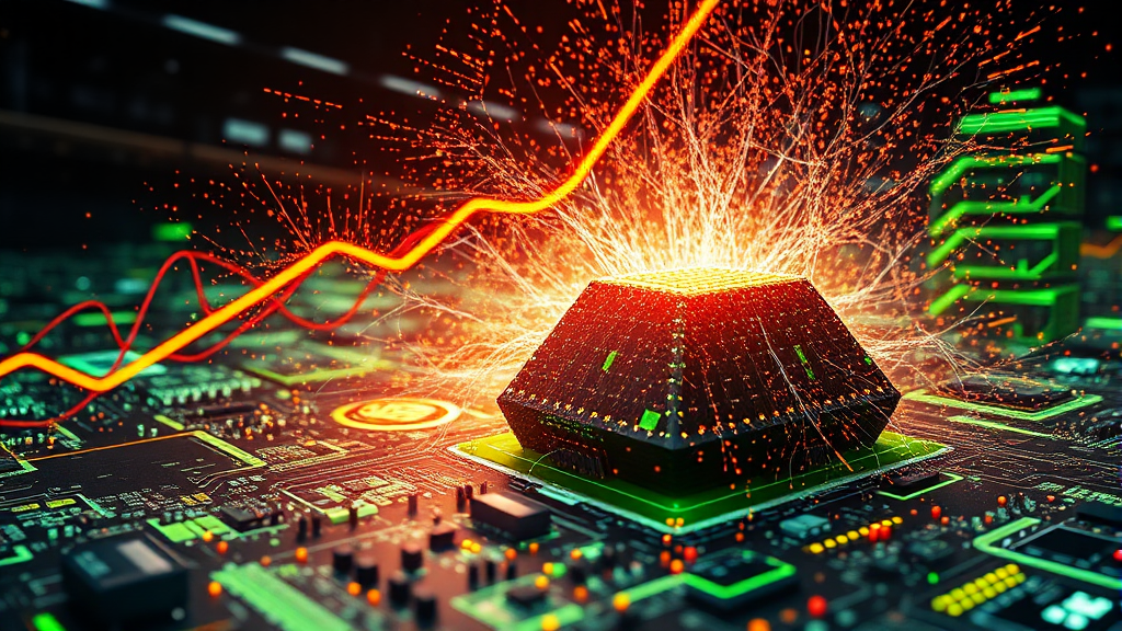 엔비디아 실적, 시장 예상을 뛰어넘다 (realistic 스타일)