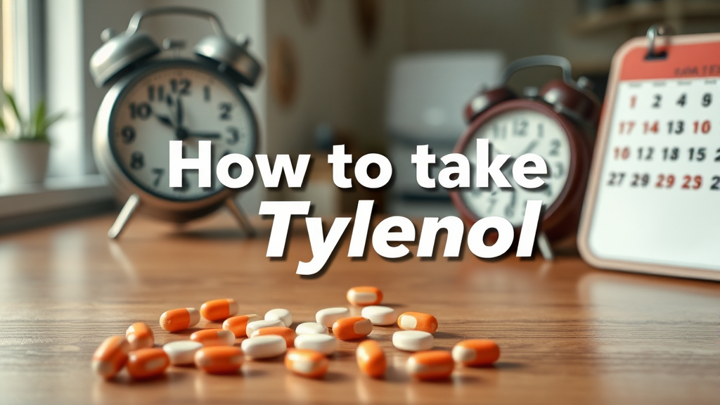 타이레놀, 복용법 완벽 정리 (realistic 스타일)