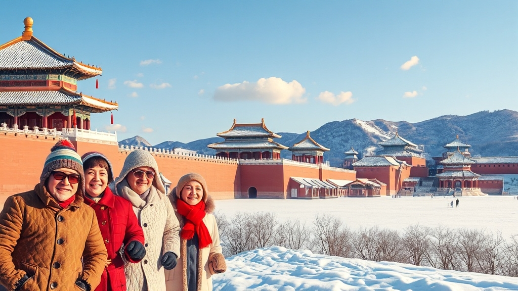 베이징 월별 여행 꿀팁 (realistic 스타일)