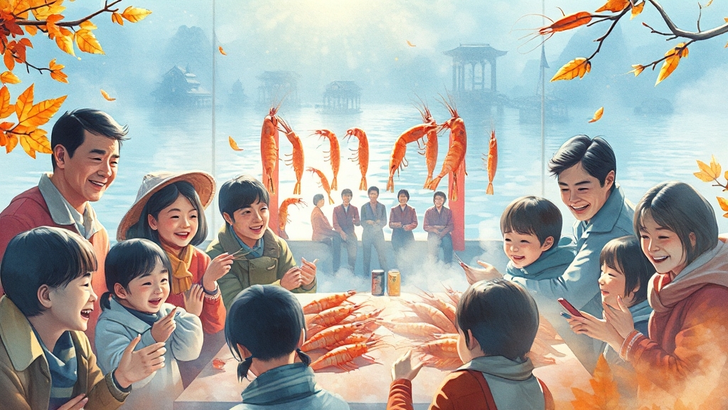 남당항 대하축제 소개 (realistic 스타일)