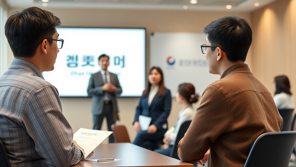 면접, 이렇게 준비하세요! (realistic 스타일)