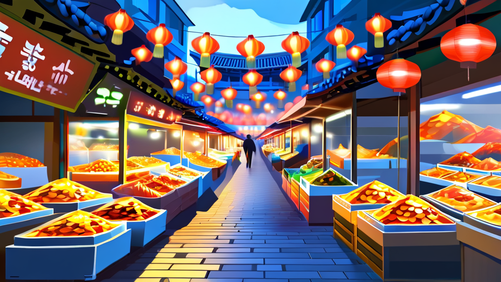 통인시장 방문 전 알아두면 좋은 정보 (위치, 주차, 준비물) (realistic 스타일)