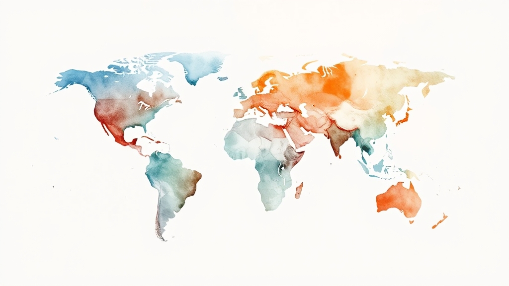 환전 시점, 언제가 좋을까? (watercolor 스타일)