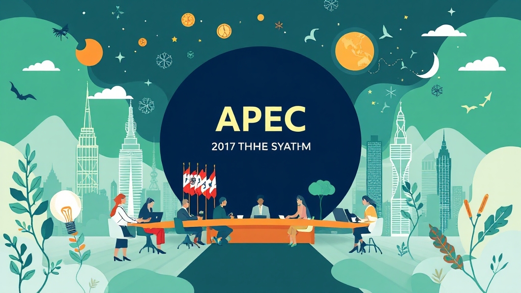 APEC 2025 KOREA 핵심 의제 (illustration 스타일)