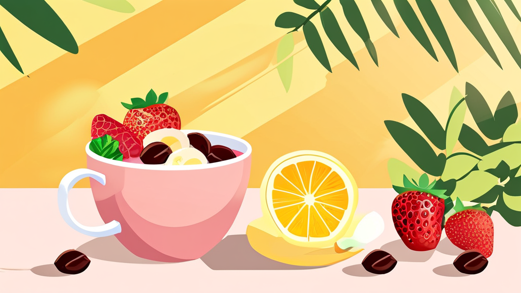 식욕 조절 및 피로 회복을 위한 관리 전략 (illustration 스타일)