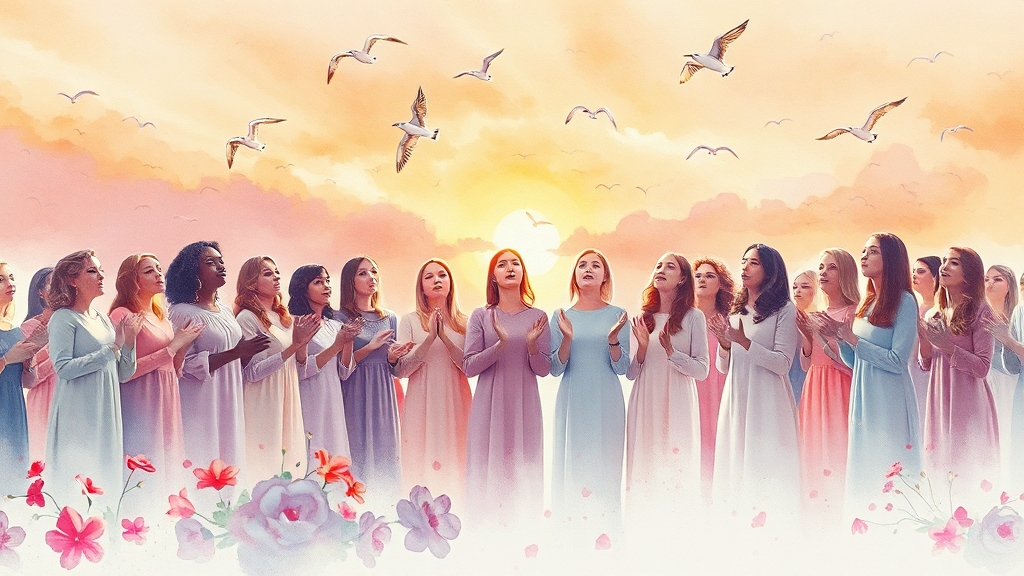 추도식 헌화 및 추모 공연 (watercolor 스타일)