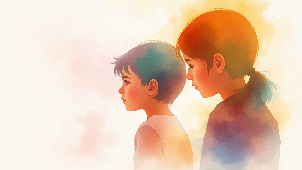 위기 청소년 지원 절차 및 심사 과정 (watercolor 스타일)