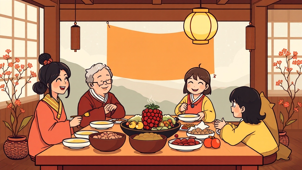 표준 차례 순서 가이드 (cartoon 스타일)