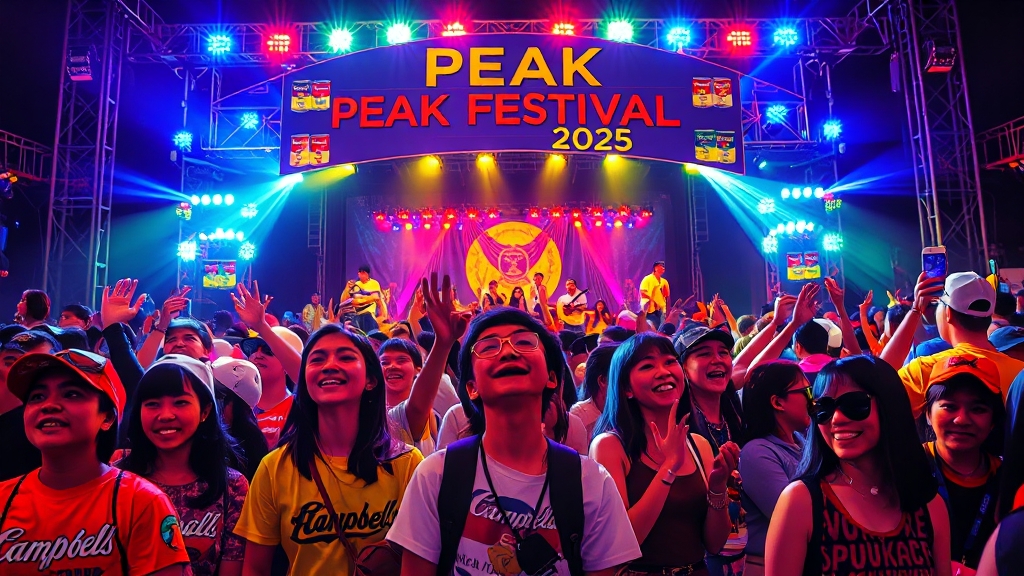 PEAK FESTIVAL 2025 기본 정보 (popart 스타일)