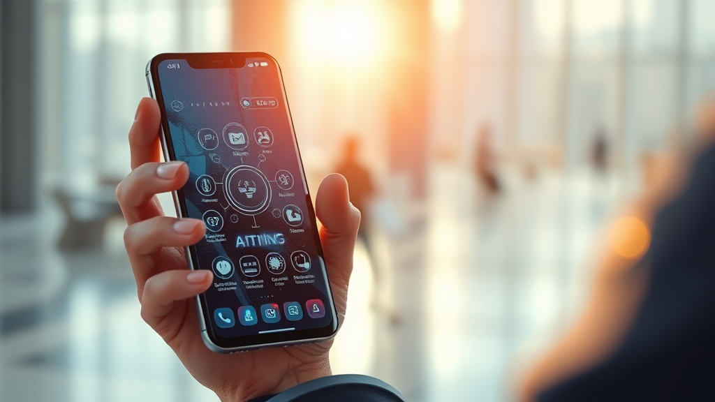 AI 시대, 갤럭시 S26이 제시하는 미래 (realistic 스타일)