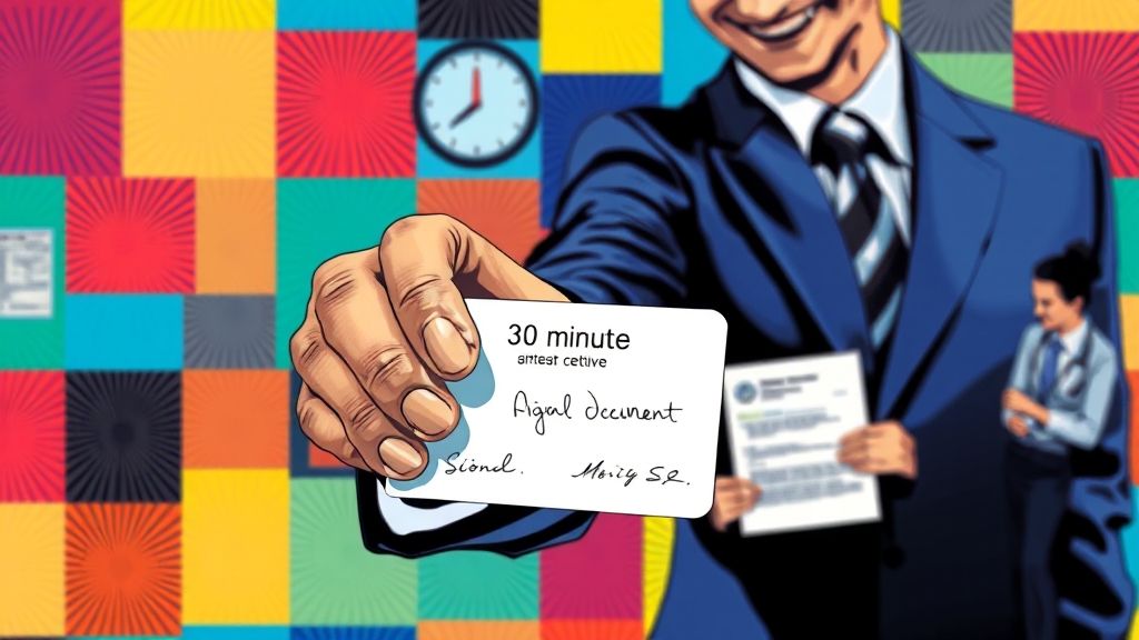 사전연명의료의향서, 작성 방법은? (popart 스타일)