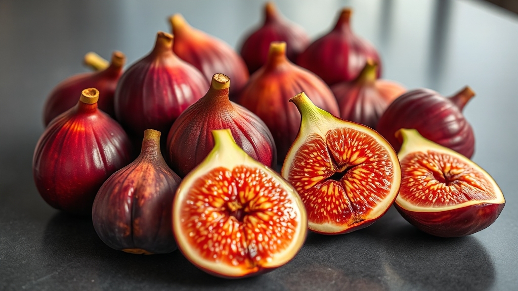 무화과의 영양 성분 (realistic 스타일)