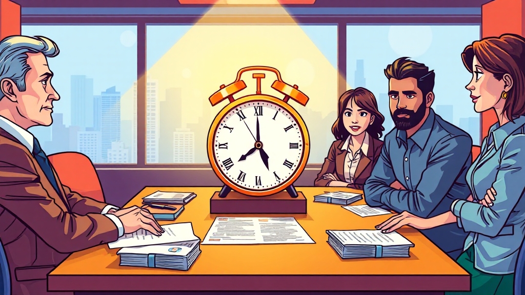 퇴직금 지급기일, 함부로 연장하면 안 돼요! (cartoon 스타일)