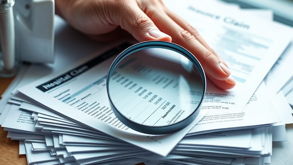 실손보험 청구 시 필요 서류 (realistic 스타일)