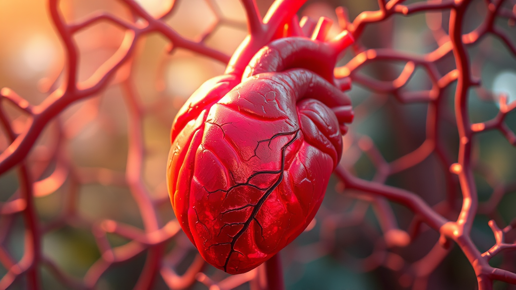 뇌졸중, 심혈관 질환 예방 습관 (realistic 스타일)