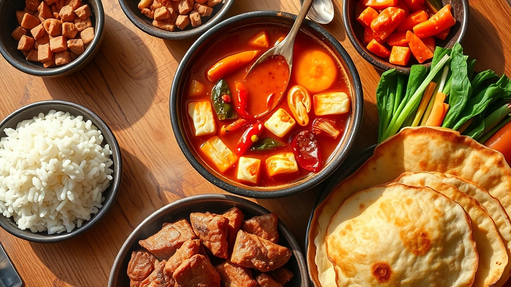 메뉴 구성 및 사이드 메뉴 (realistic 스타일)