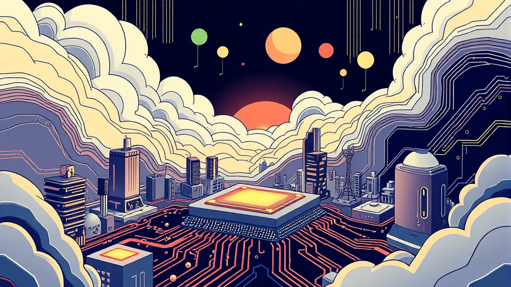 AI 시대, 엔비디아와 함께 성장할 기업들 (illustration 스타일)