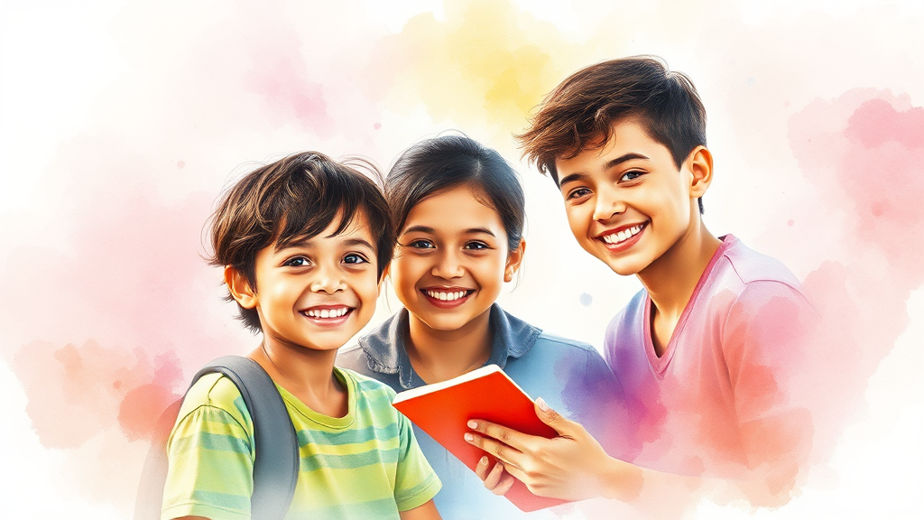 국민내일배움카드, 놓치지 마세요! (watercolor 스타일)