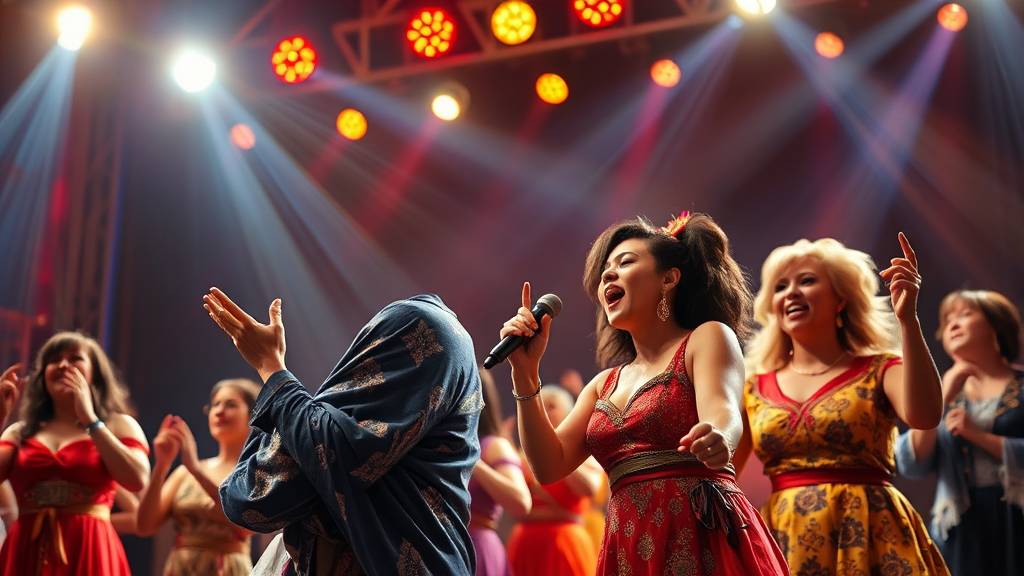 무명전설 참가자 및 주요 무대 소개 (realistic 스타일)