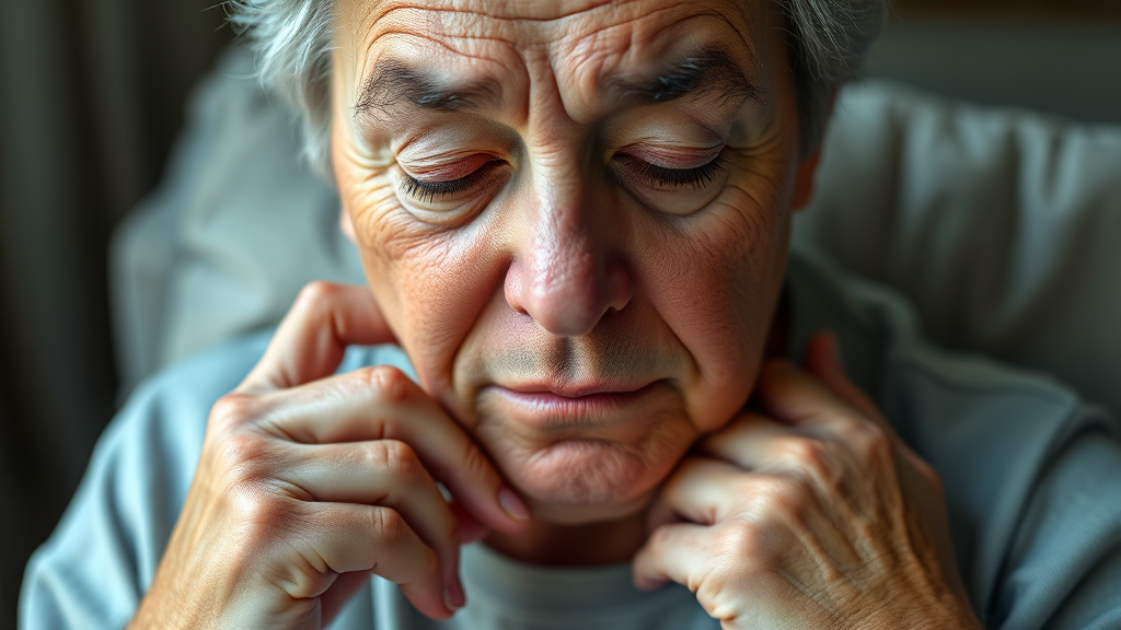 신호 2: 몸이 붓는 부종 (realistic 스타일)