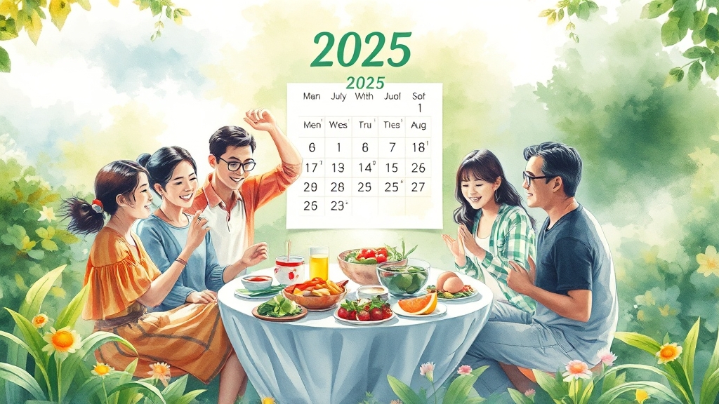 2025년 삼복 절기일 확인 (watercolor 스타일)