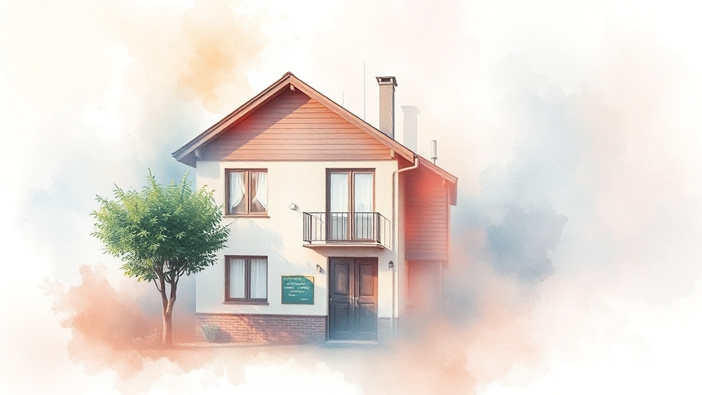 주택 수 포함 여부 및 유의사항 (watercolor 스타일)