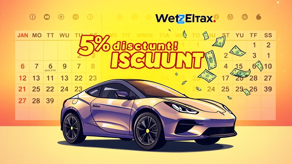 자동차세, 연납하면 이득일까? (cartoon 스타일)