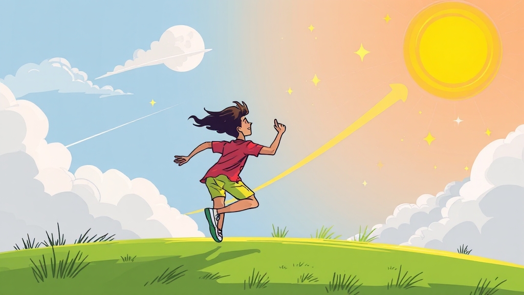 꿈을 향해 나아가세요! (cartoon 스타일)