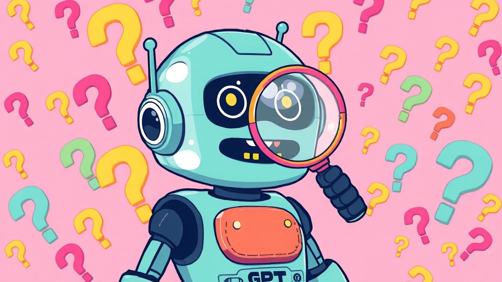 챗GPT 사용 시 유의사항 및 한계점 (cartoon 스타일)