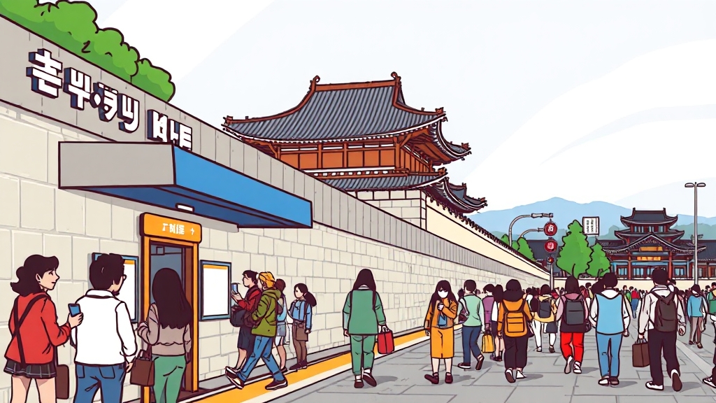 교통 정보 및 주차 안내 (cartoon 스타일)