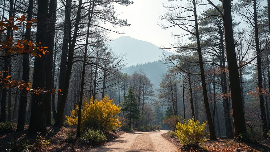 화담숲 방문 시 유용한 팁과 주의사항 (realistic 스타일)
