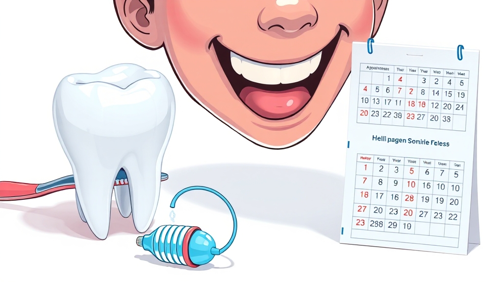 임플란트 치료 과정 및 기간 (cartoon 스타일)