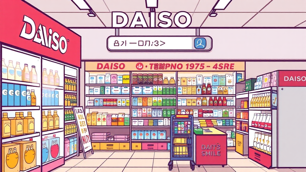 다이소몰 매장 재고 확인 (cartoon 스타일)