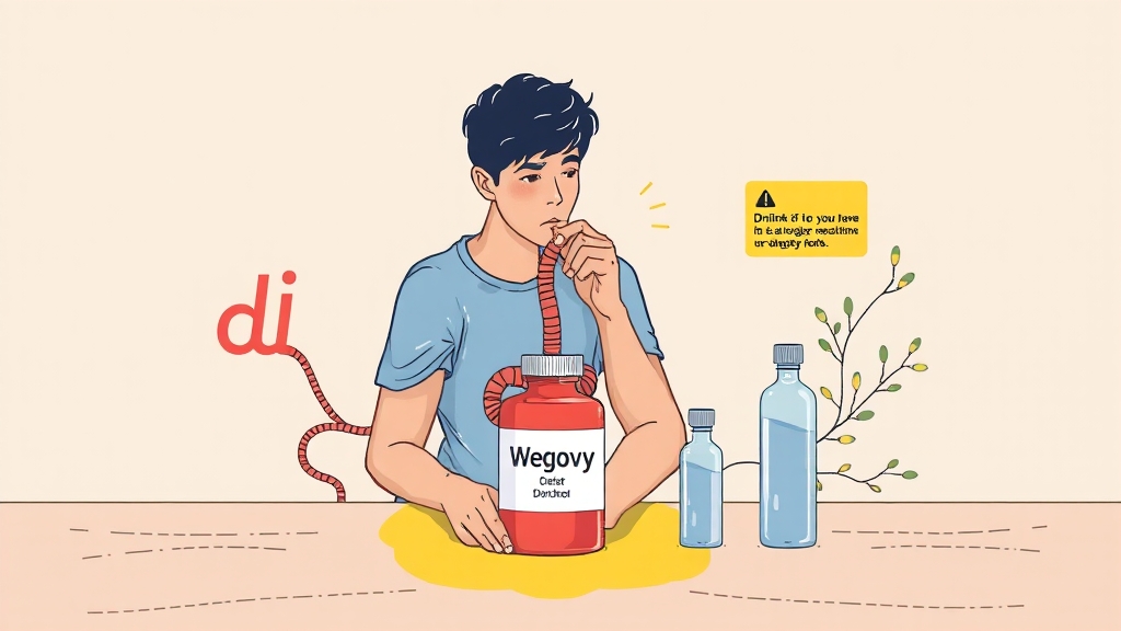 위고비, 어떤 부작용이 있을까? (illustration 스타일)