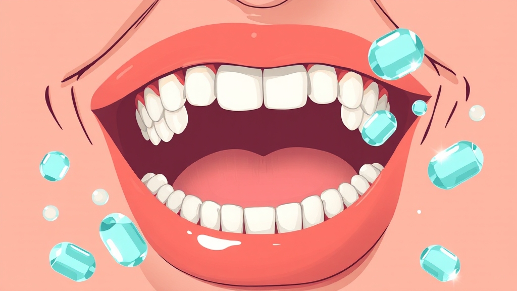 구강유산균 필요성과 효과 (illustration 스타일)