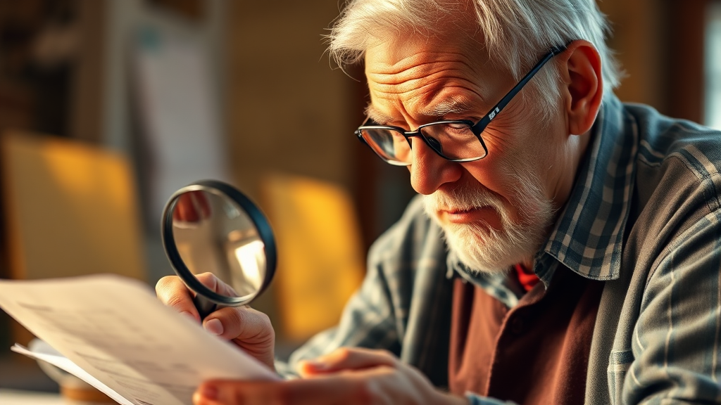 시니어 일자리 참여 시 유의사항 (realistic 스타일)