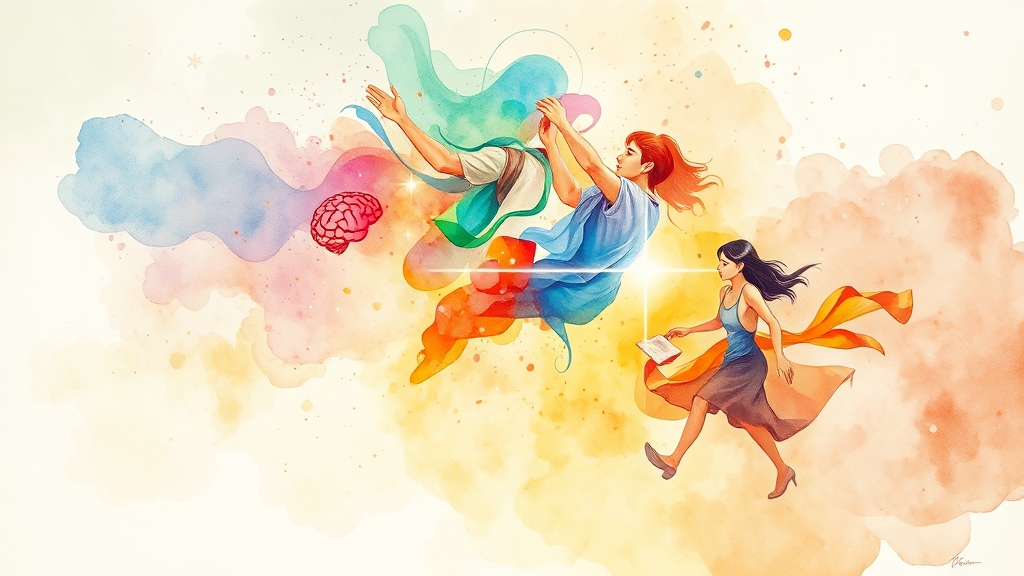 마카의 주요 효능 (watercolor 스타일)