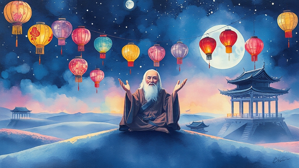 축제 기간 및 점등 시간 (watercolor 스타일)